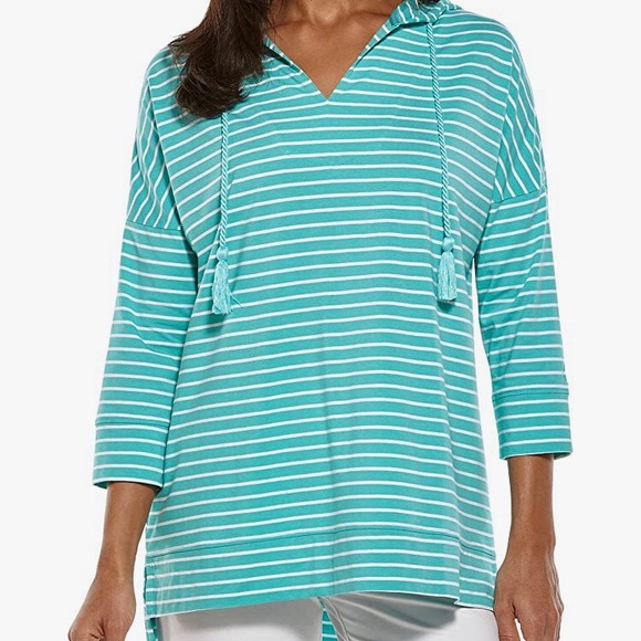 NWT Coolibar Key Colony Beach Hoodie (Size XXS) - Picture 1 of 11